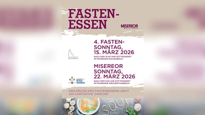 Herzliche Einladung zum Fastenessen in der Pfarreiengemeinschaft Eschenbach-Kirchenthumbach (Bild: Alfred Kick)