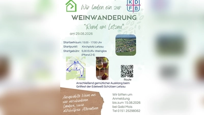 Einladung zur ersten Letzauer Weinwanderung. (Bild: Martina Forster)