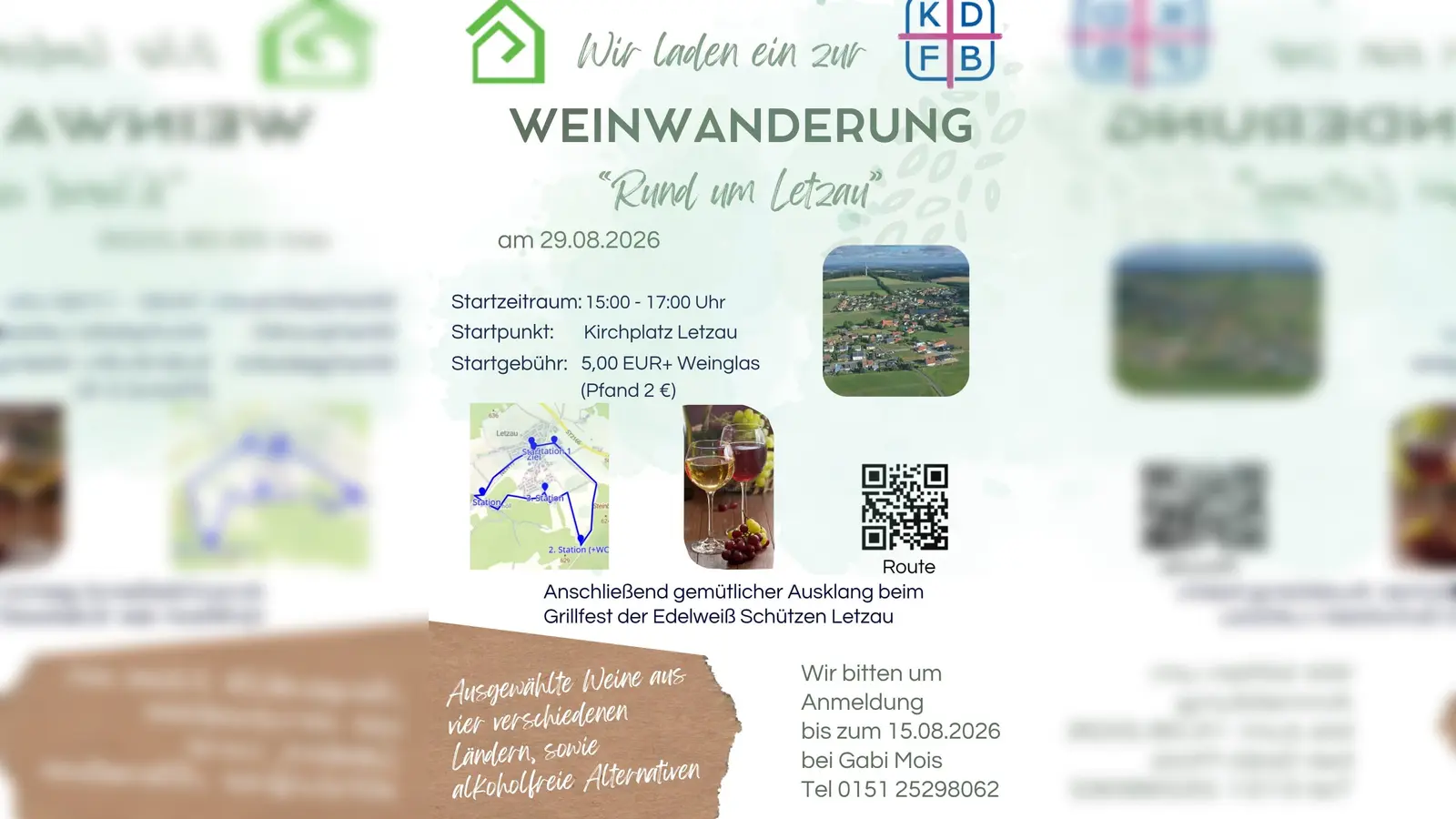 Einladung zur ersten Letzauer Weinwanderung. (Bild: Martina Forster)