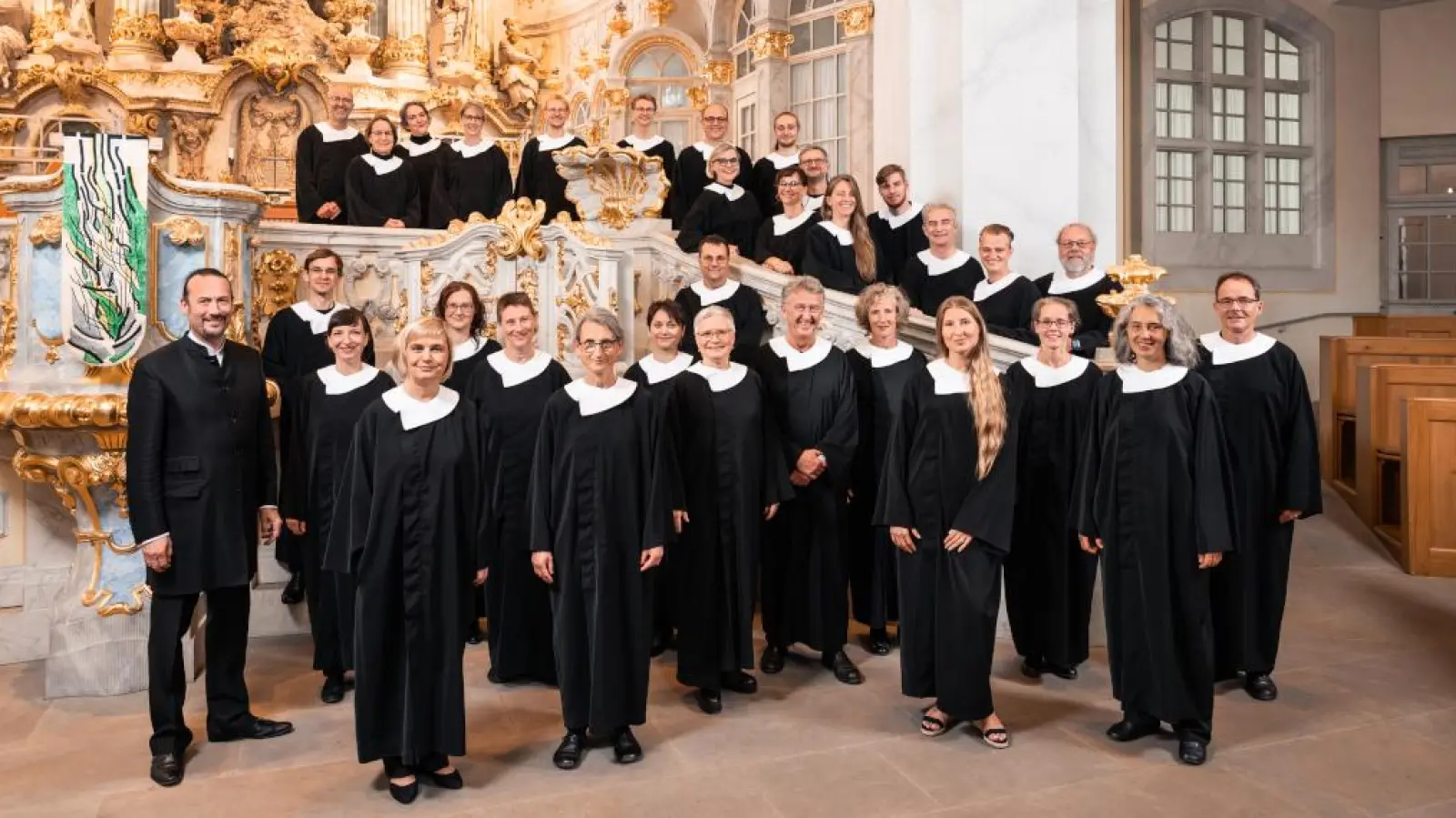 Kammerchor in der Basilika. (Bild: Tobias Ritz)