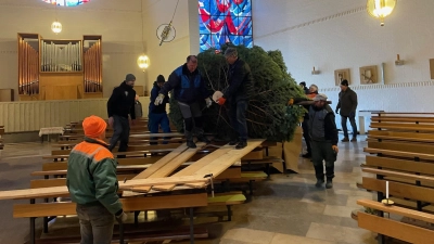Christbaum in Neuhaus (Bild: Brigitte Kreinhöfner)