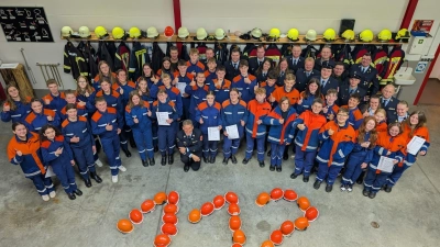 Teilnehmer des Wissenstest. (Bild: Katharina Haas)