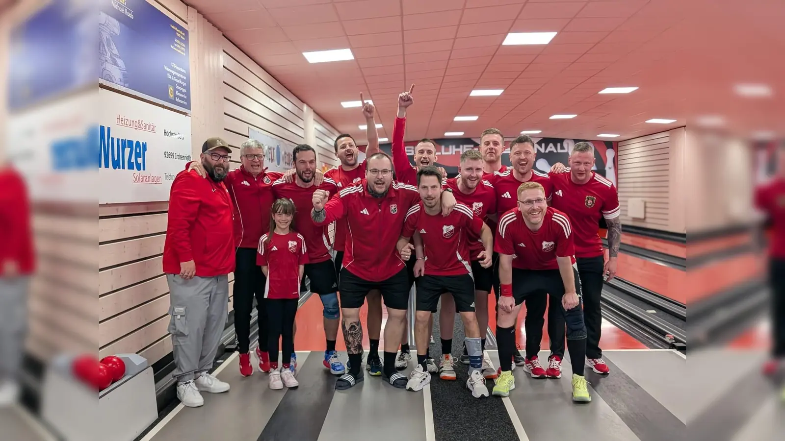 Das erfolgreiche Team samt Ergänzungsspielern aus der 2. Mannschaft (Bild: MIchael Wehner)