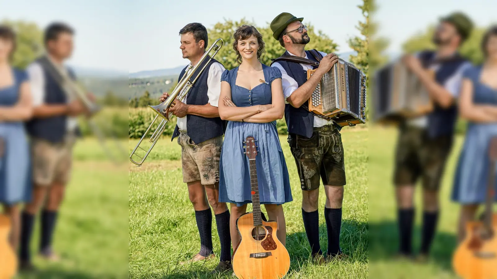 Das Geschwister-Trio Baier aus Wittschau. (Bild: Katrin Baier)