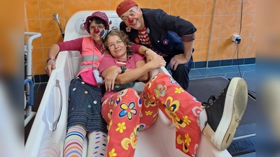 Unsere Betreuungskraft Tanja, Willi Wickerl und die Elfie Schlotterbeck<br> (Bild: Adriana)