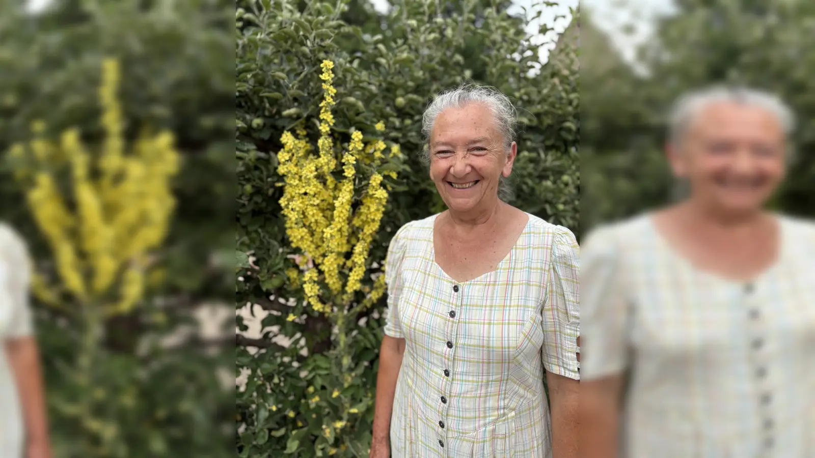 Johanna Eisner im Kloster- und Naturerlebnisgarten. (Bild: Andrea Wührl)