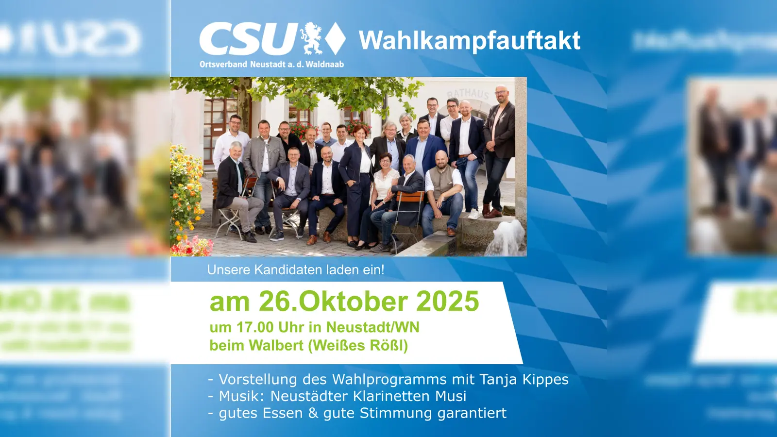 Einladung zum Wahlkampfauftakt (Bild: Rolf Hilgart)