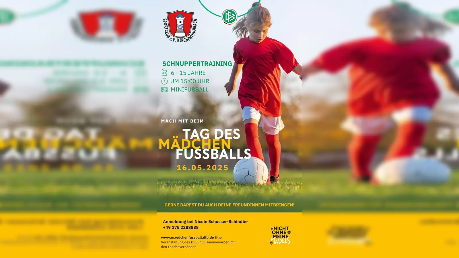 Flyer Veranstaltung Tag des Mädchenfussballs (Bild: Pia Fronhöfer)