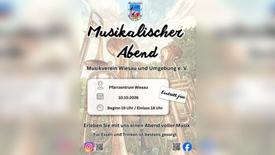 Wann: 10.10.2026 um 19 Uhr<br>Wo: Pfarrzentrum Wiesau (Bild: Theresa Dötterl-Franz)