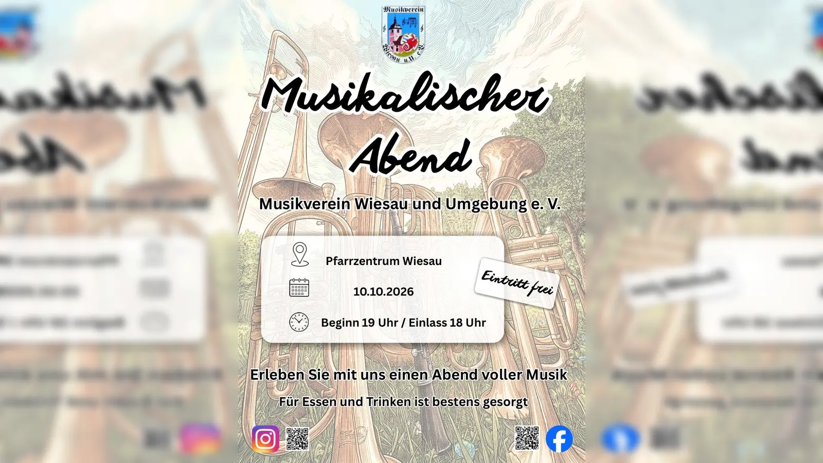 Wann: 10.10.2026 um 19 Uhr<br>Wo: Pfarrzentrum Wiesau (Bild: Theresa Dötterl-Franz)