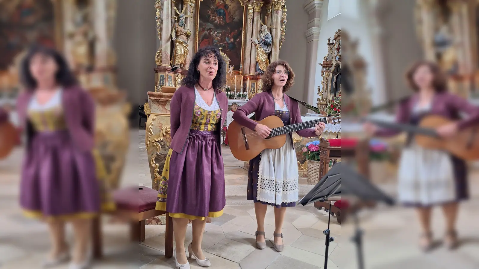 Die Kirchberger Sängerinnen begeisterten mit ihren Stimmen in der Wallfahrtskirche auf den Frohnberg. (Bild: Margarete Hirsch)