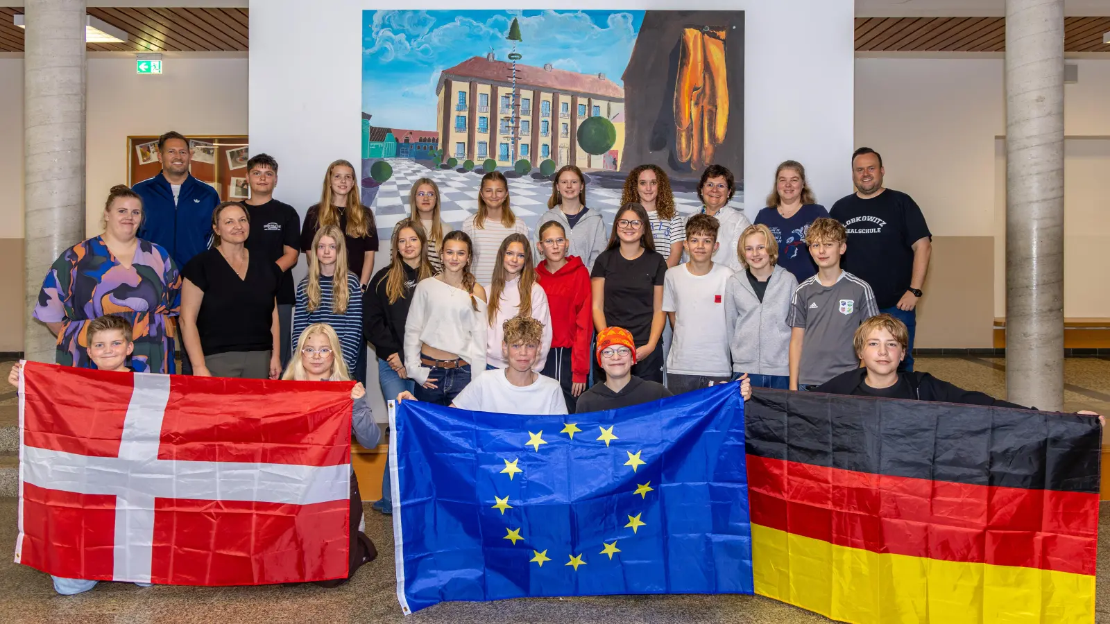 Die deutsch-dänische Austauschgruppe verbrachte eine abwechslungsreiche Woche zusammen. (Bild: Emely Reis)