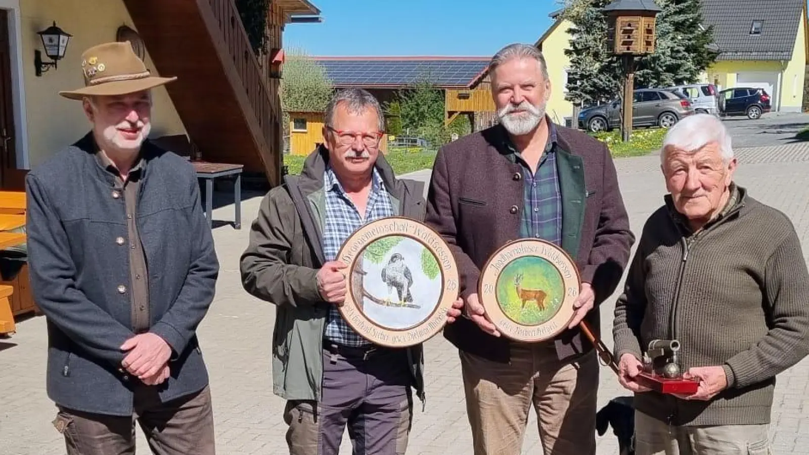 von links HG-Leiter Helmut Übelacker, Dietmar Michalski, Norbert Helgert und Norbert Fleißner (Bild: Frank Seyferth)