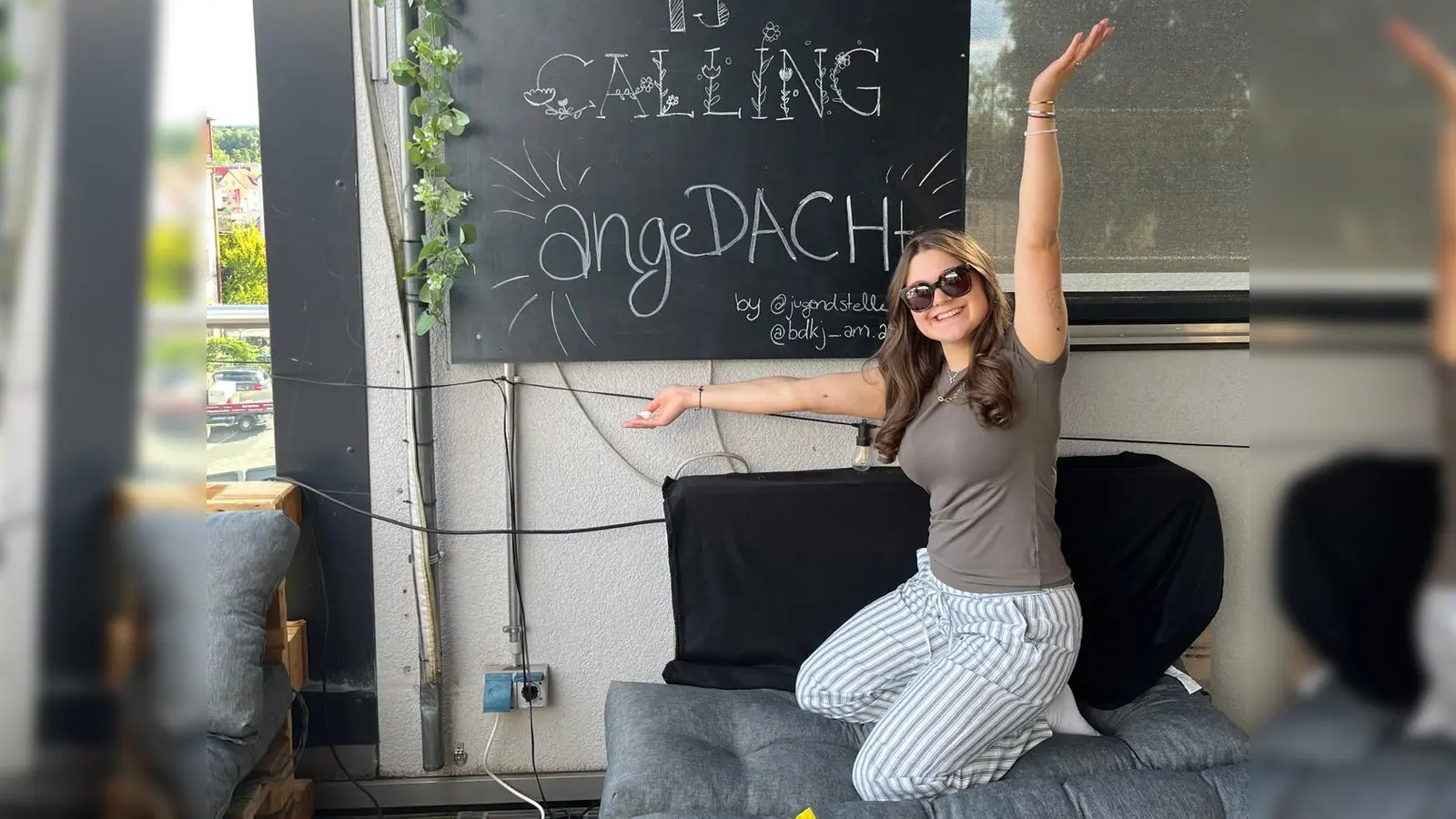 BDKJ-Vorsitzende Franziska Kiesl freut sich auf die Andacht (Bild: Patrick Hummer)