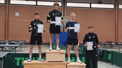 Theo Wunderer (Platz 1) und Sascha Stengl (Platz 2) dominierten die Bezirksmeisterschaften bei den Jungen U19. (Bild: Patrick Lochner)