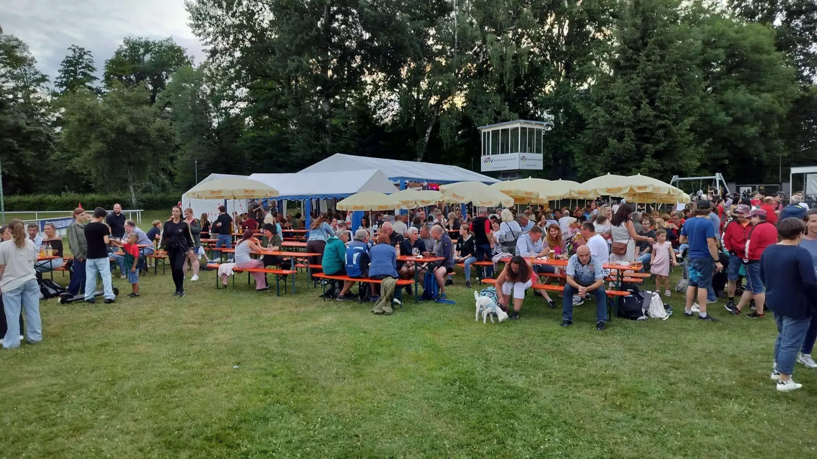 Sonnwendfeuer in vollem Gange (Bild: Harald Biersack)