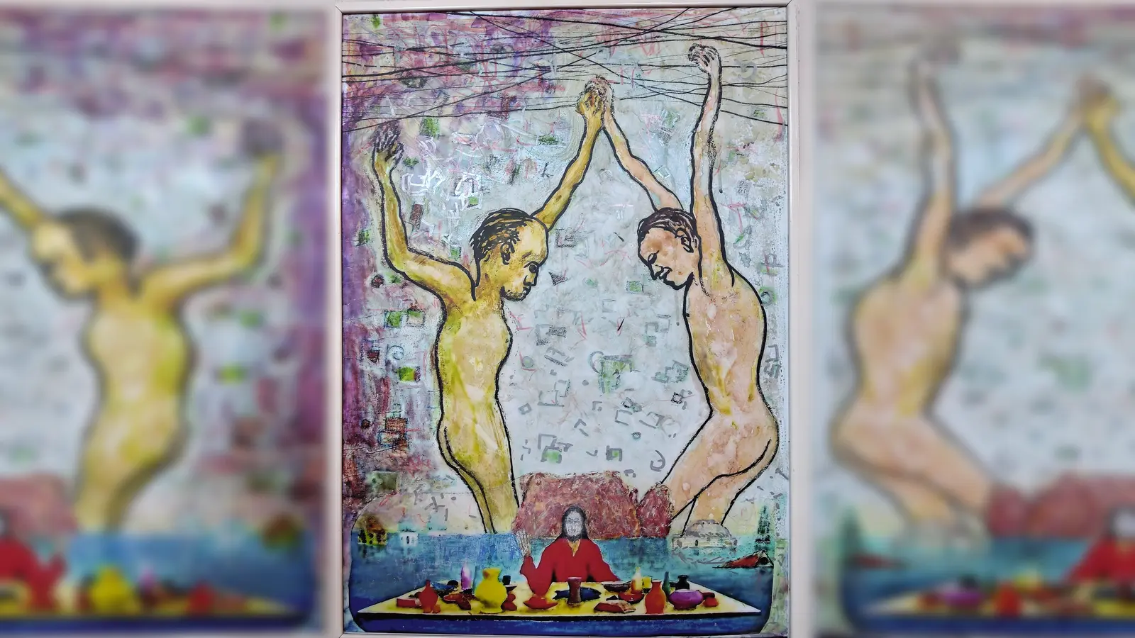 Walter Heiter überträgt biblische Motive in die Gegenwart (Grafik: Walter Heiter)