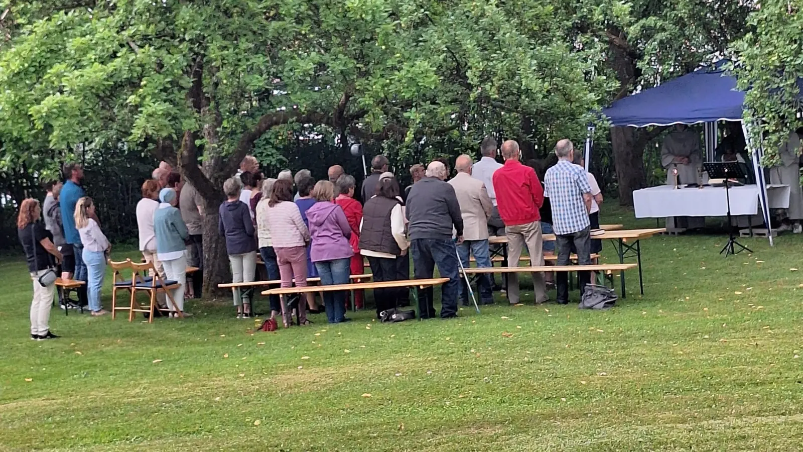 Heilige Messe im Pfarrgarten (Bild: Elfriede Schwarzmeier)