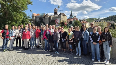 Die Burg Loket war neben der Stadt Eger Ziel des Tagesausfluges der Kolpingsfamilie Neunburg. (Bild: Simon Rosner (Simon.rosner@kolping-neunburg.com))