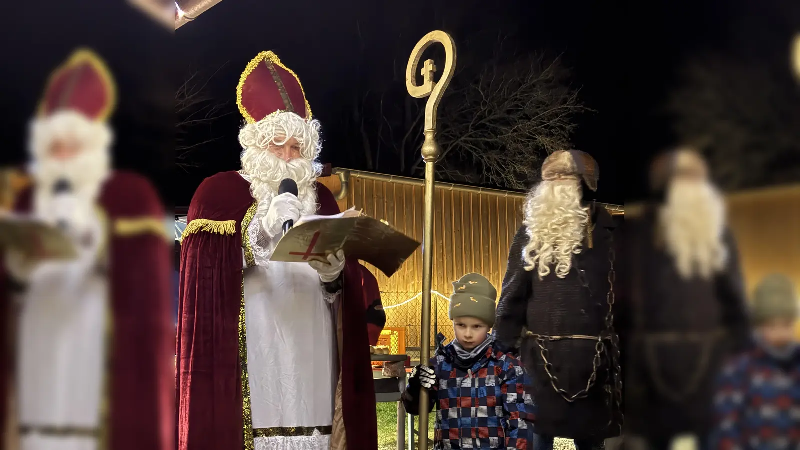 Das Highlight für die Kinder war der Besuch des Nikolaus. (Bild: Tobias Becht)