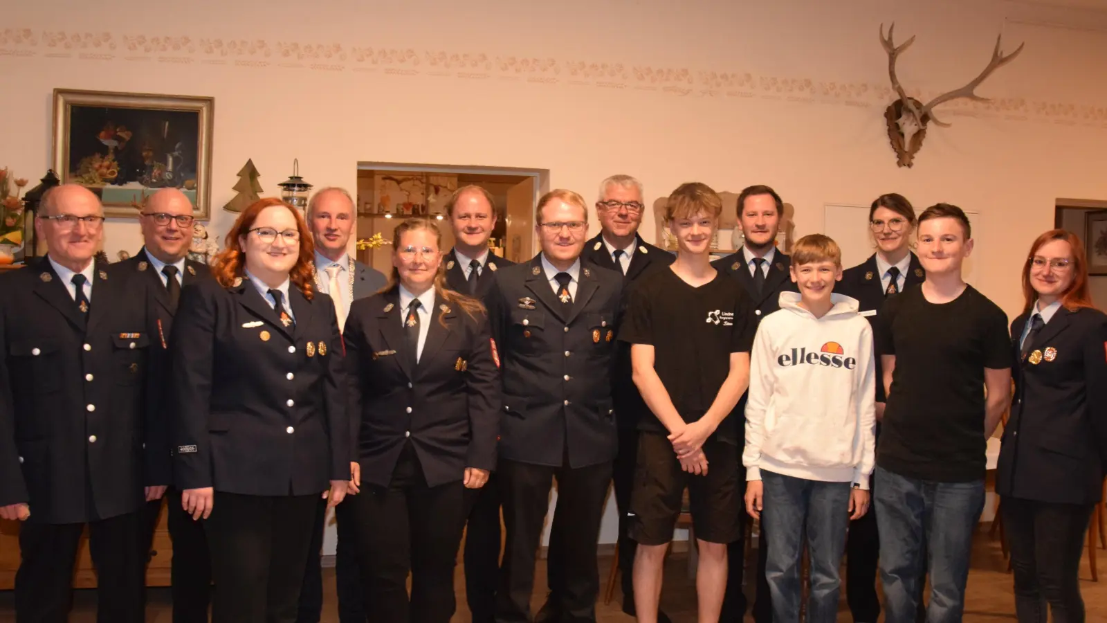 Viele Mitglieder der Freiwilligen Feuerwehren konnten bei der Feier des diesjährigen Florianstages befördert werden. (Bild: Tanja Pflaum)