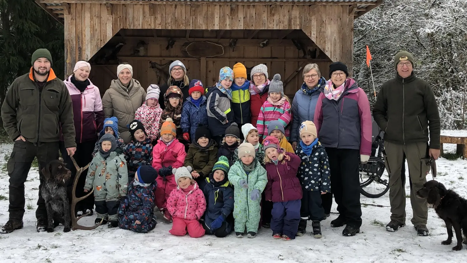 Jägerbesuch im Landkindergarten Trausnitz. (Bild: Agnes Klar)