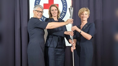 Die drei bayerischen Oberinnen: Mary-Ann Bauer, Caroline Vogt und Tatjana Richter (von links nach rechts). (Bild: Janine Schuster)