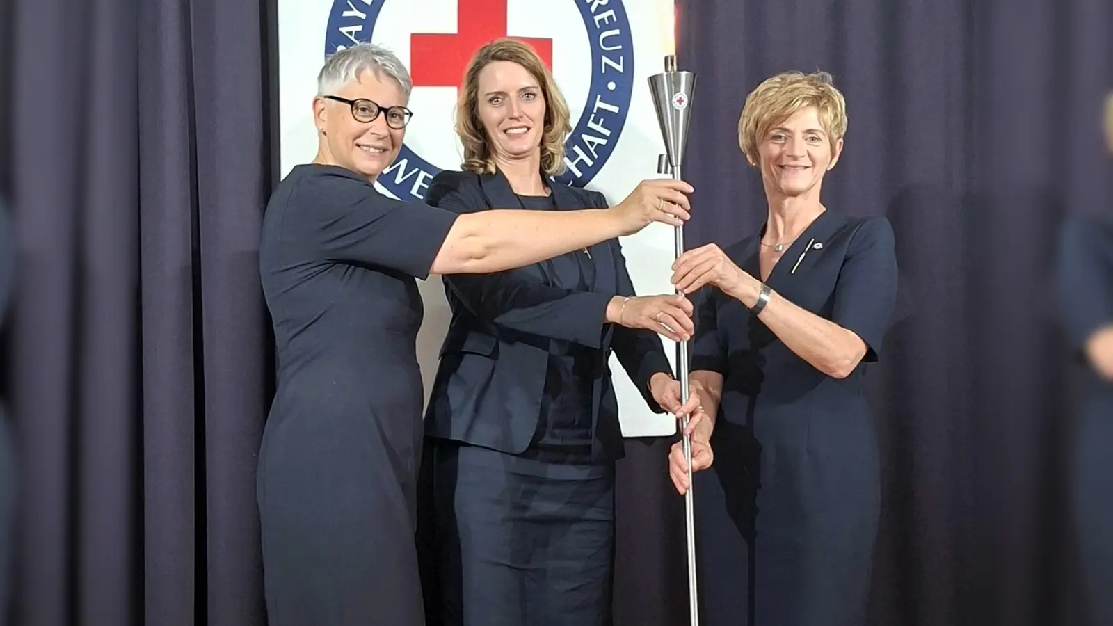 Die drei bayerischen Oberinnen: Mary-Ann Bauer, Caroline Vogt und Tatjana Richter (von links nach rechts). (Bild: Janine Schuster)