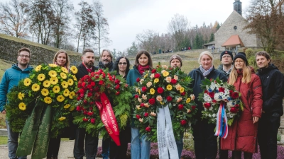 DGB-Jugend gedenkt NS-Opfer in Flossenbürg. (Bild: Fabian Grötsch)