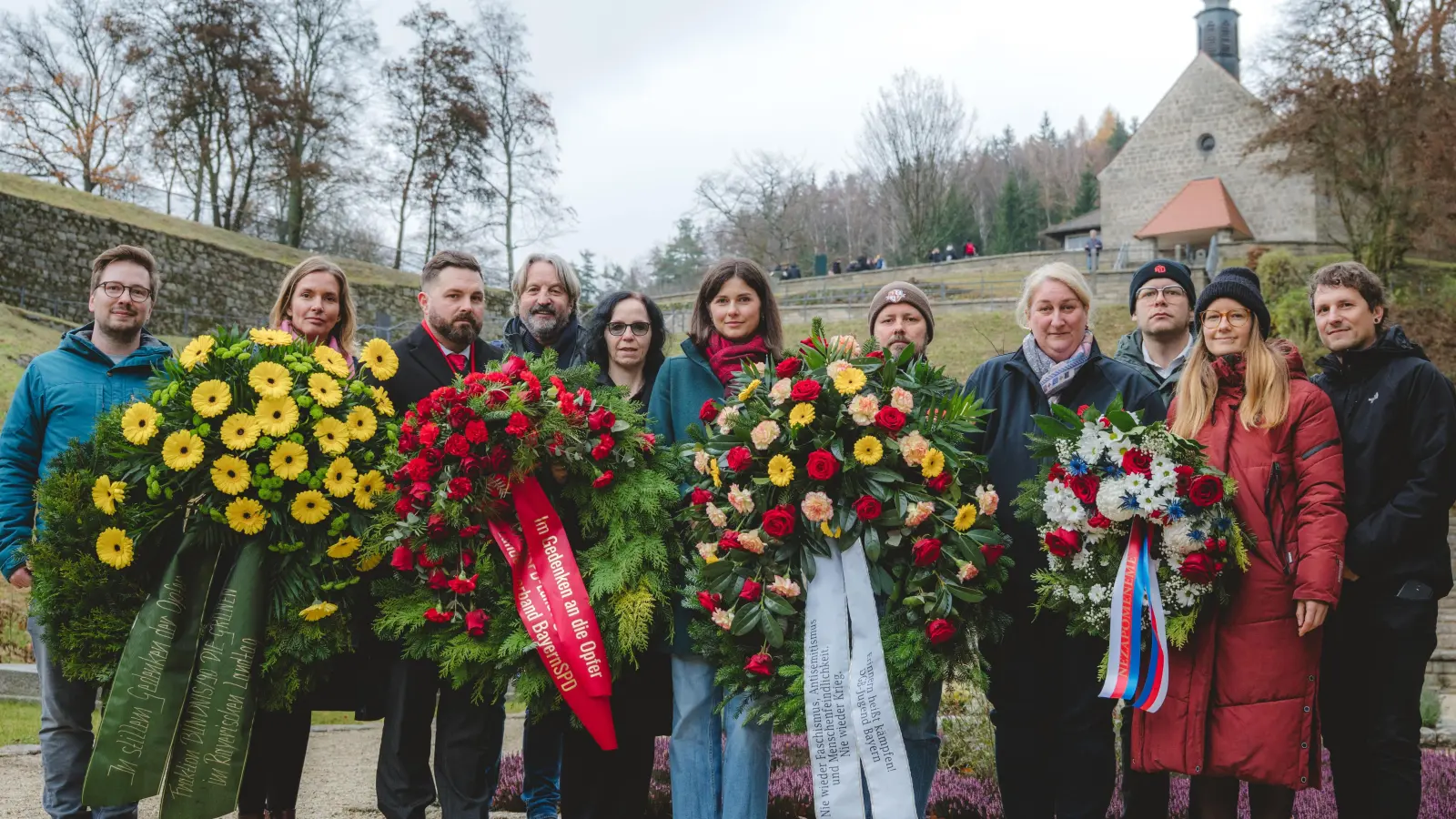 DGB-Jugend gedenkt NS-Opfer in Flossenbürg. (Bild: Fabian Grötsch)