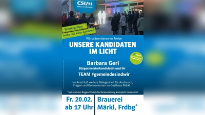 Plakat Kandidatenvorstellung CSU Freudenberg (Bild: Barbara Gerl)