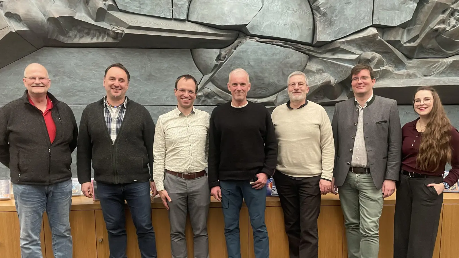 Die Vorstandschaft mit neuem 2. Vorsitzenden Markus Staschewski (Nitte) (Bild: Susanne Kuran)