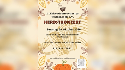 Herbstkonzert 1. Akkordeonorchester Waldsassen e.V. 24.10.2026 (Bild: Melanie Hencke)