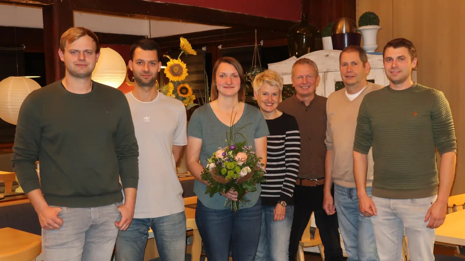 Von links: David Zirnig, Johannes Roith, Barbara Pröls, Ulrike Berndt, Martin Rumpler, Martin Beck und Philipp Berndt. (Bild: Martin Beck)