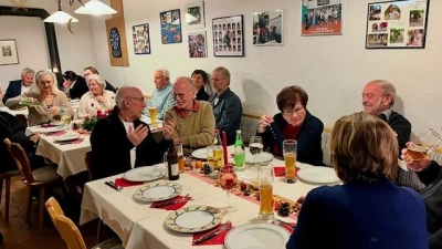 Weihnachtsfeier beim TC Am Langen Steg (Bild: Christine Schmid)