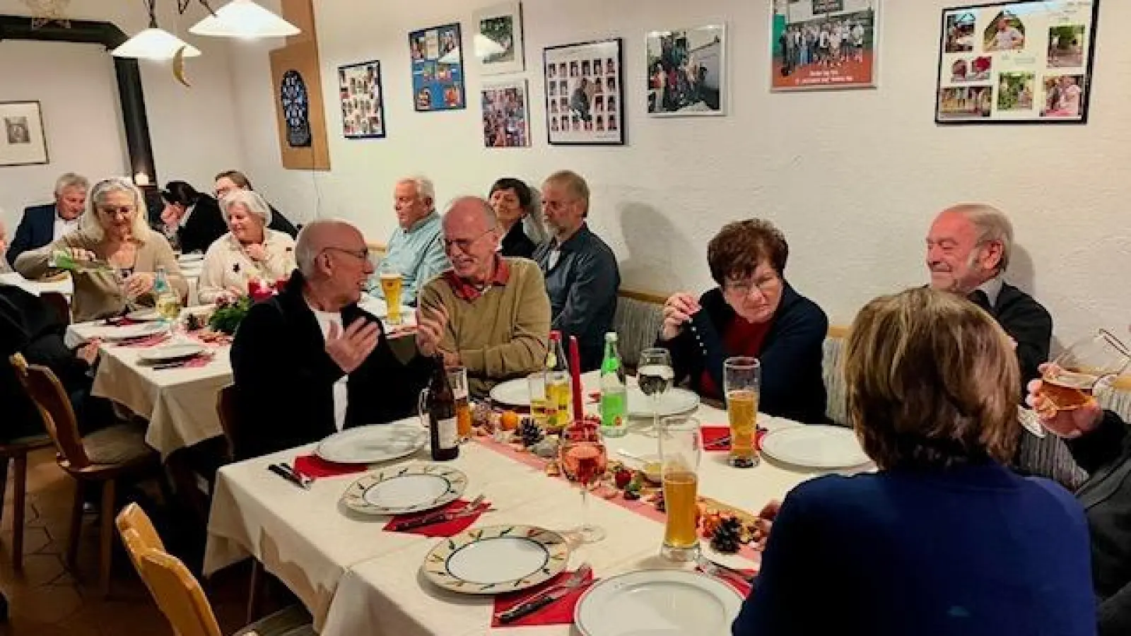 Weihnachtsfeier beim TC Am Langen Steg (Bild: Christine Schmid)
