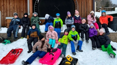 Über 100 Kinder nutzten den Wintertag. (Bild: Birgit Schraml )