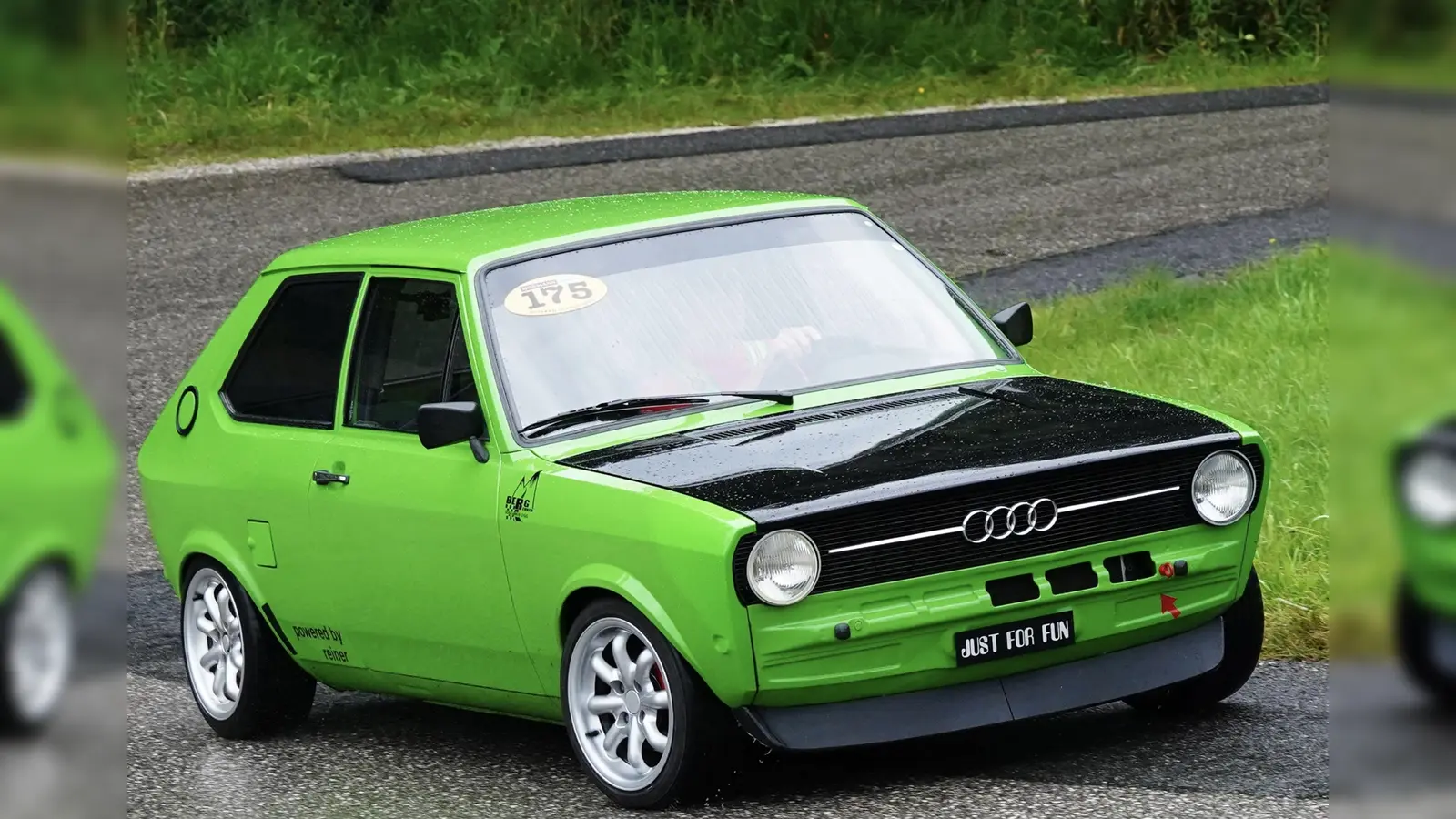 Der Waldershofer Reinhard Bayer liegt nach 6 Veranstaltungen in der OSCO Meisterschaft mit seinem Audi 50 RTR auf Platz 1 (Bild: Karl-Heinz Dietrich)