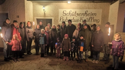 Teilnehmer der Wanderung des OGV Dürnsricht ins Schützenheim (Bild: Andrea Knipp)