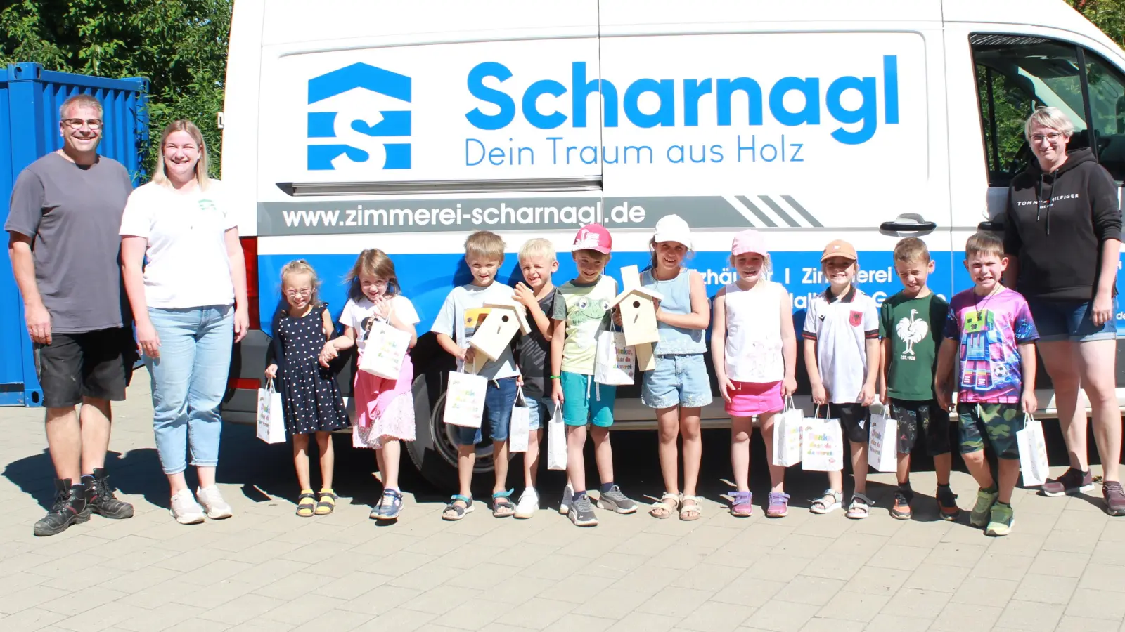 Einen spannenden und lehrreichen Vormittag erlebten die Vorschulkinder des Kinderhauses Dorfpiraten.<br> (Bild: Celina Schleifenheimer)