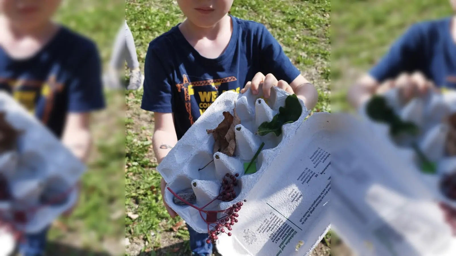 Fundstücke stolz präsentiert und was ist wohl in der Schatztruhe (Bild: Sophie Märkl)