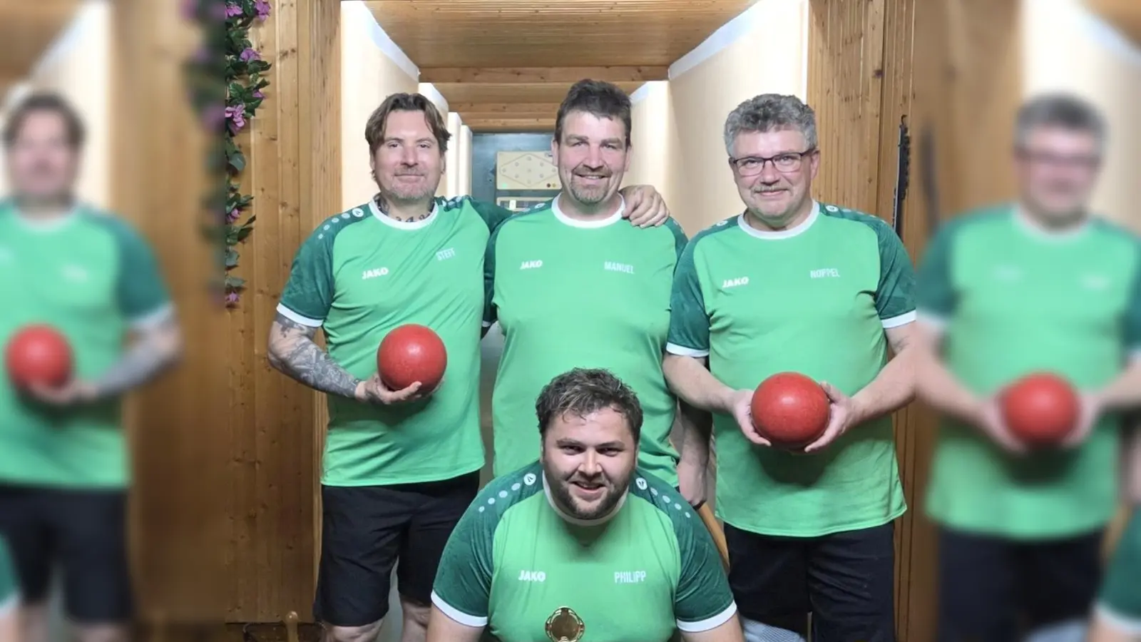 Von links: Friedl Stefan, Gleissner Manuel, Giehl Josef, unten Weiß Philipp. (Bild: Stefan Friedl)