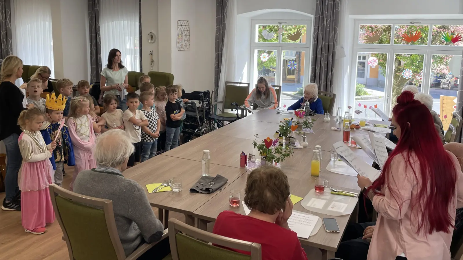 Besuch des Kindergartens bei der Tagespflege-Einrichtung in Erbendorf.  (Bild: Tagespflege Erbendorf/exb)