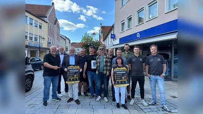 Oberbürgermeister Andreas Feller (3. v. l.) freut sich gemeinsam mit den Verantwortlichen auf das bevorstehende Wendelinfest. (Bild: Daniel Weigl)