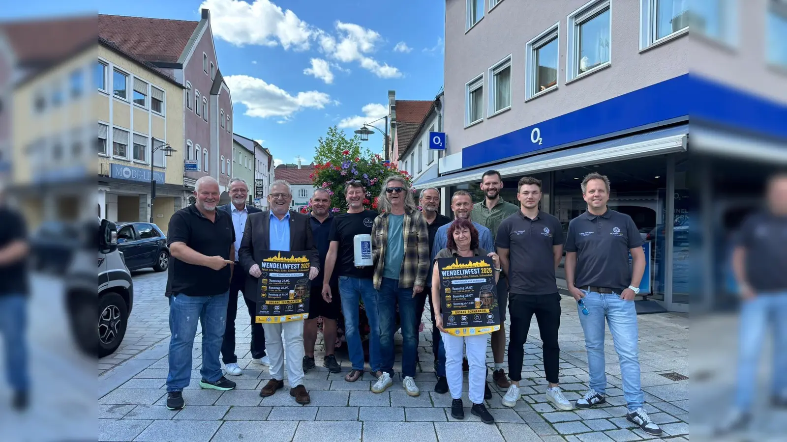 Oberbürgermeister Andreas Feller (3. v. l.) freut sich gemeinsam mit den Verantwortlichen auf das bevorstehende Wendelinfest. (Bild: Daniel Weigl)