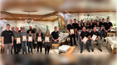 Ehrung der aktiven und passiven Mitglieder. (Bild: Enk Julia )