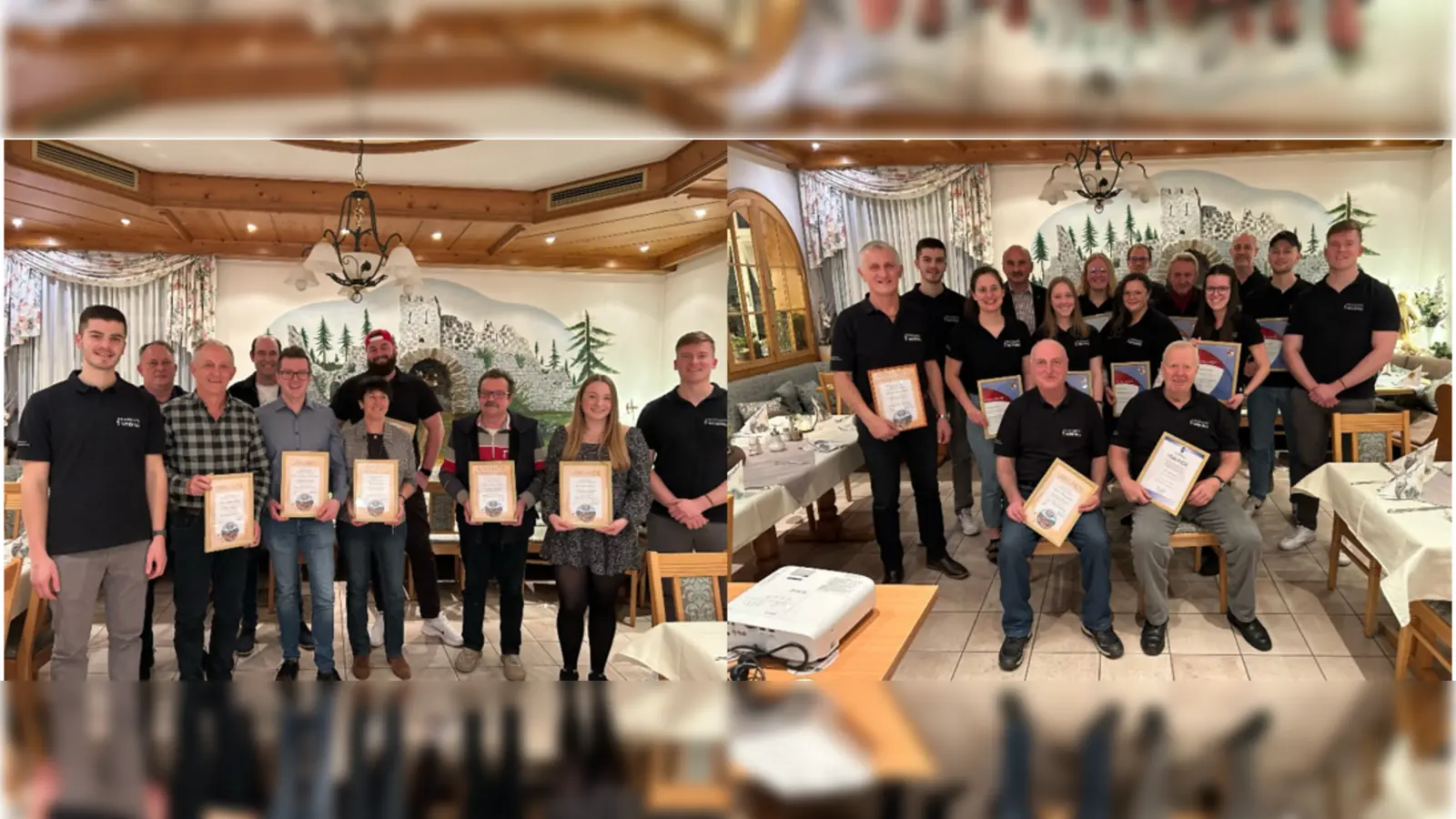 Ehrung der aktiven und passiven Mitglieder. (Bild: Enk Julia )