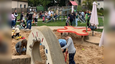 viele Gäste kamen zum Spielplatzfest (Bild: Elsa Schraml)