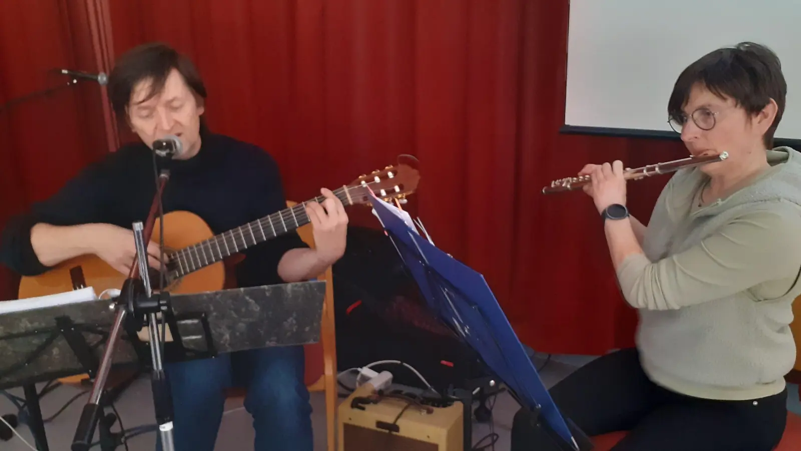 Musikduo Robert Baier &amp; Birgit Brunner. (Bild: Alfred Schuster)