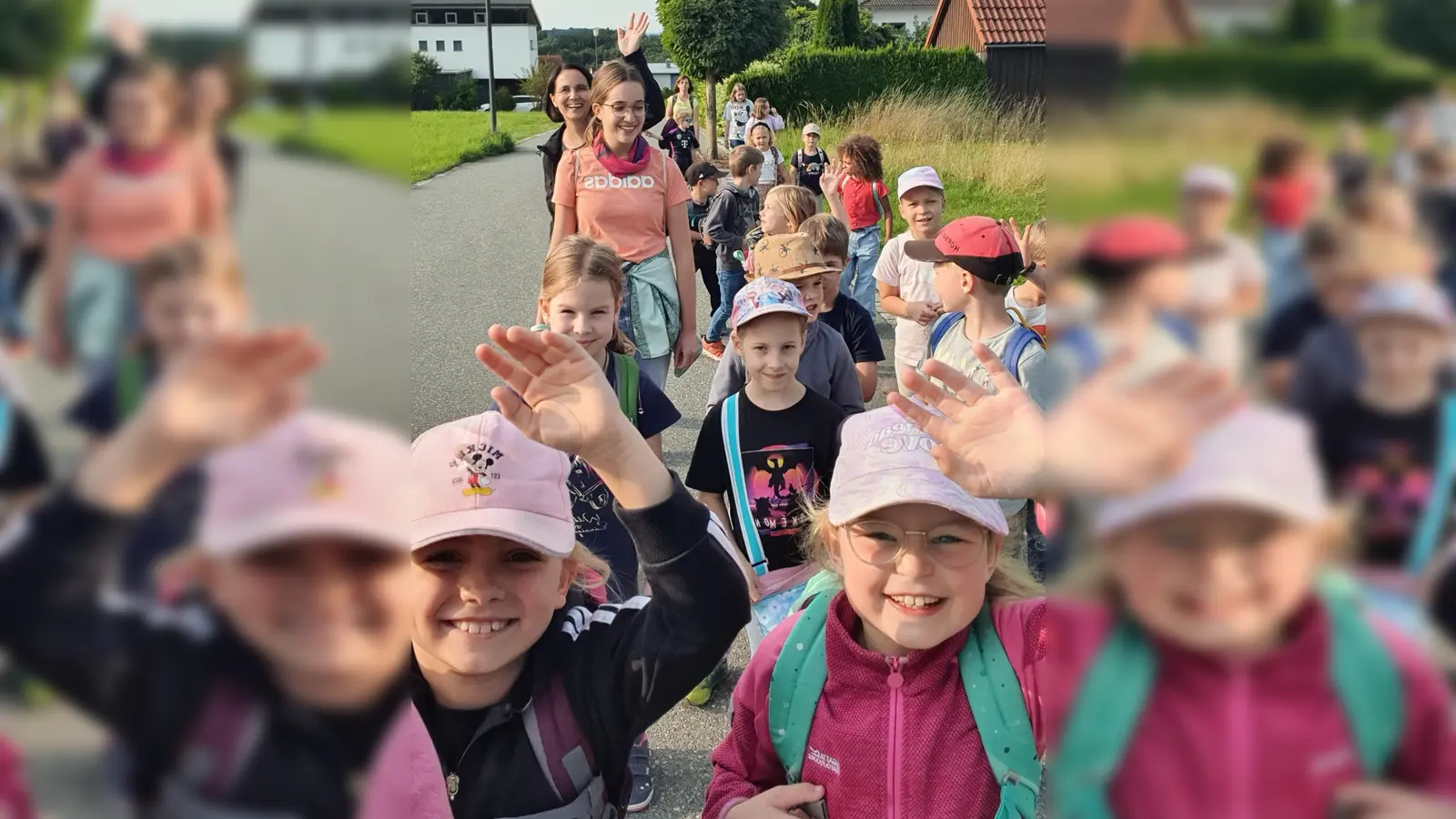 Wandern, Lesen und jede Menge olchigen Spaß erlebten die Teilnehmenden der Lesewanderung der Pfarrbücherei<br> (Bild: Bettina Michl)